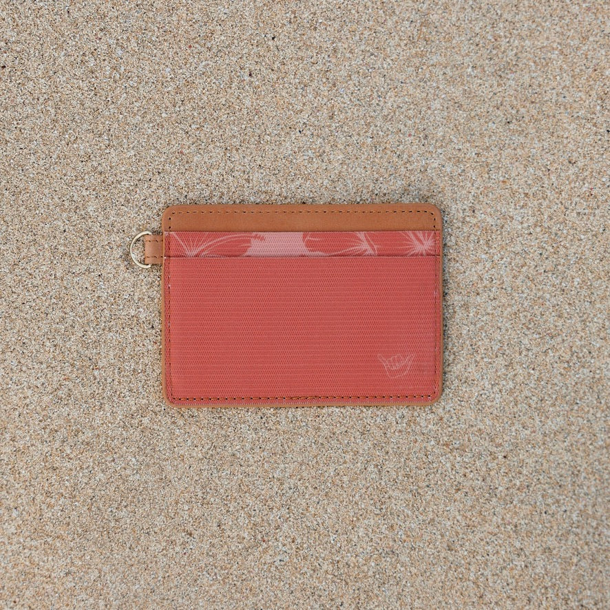 Loyalty (Hibiscus) - Horizontal Leather Wallet