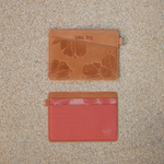 Loyalty (Hibiscus) - Salmon Horizontal Leather Wallet