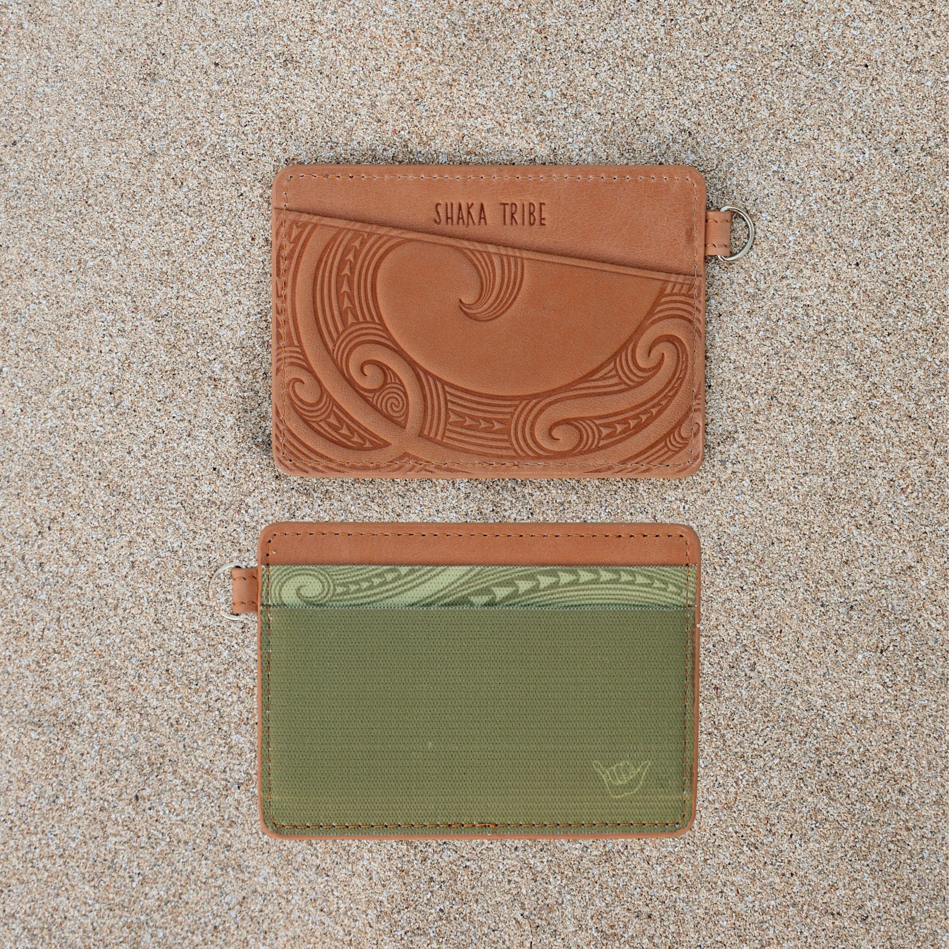 Strength - Green Horizontal Leather Wallet