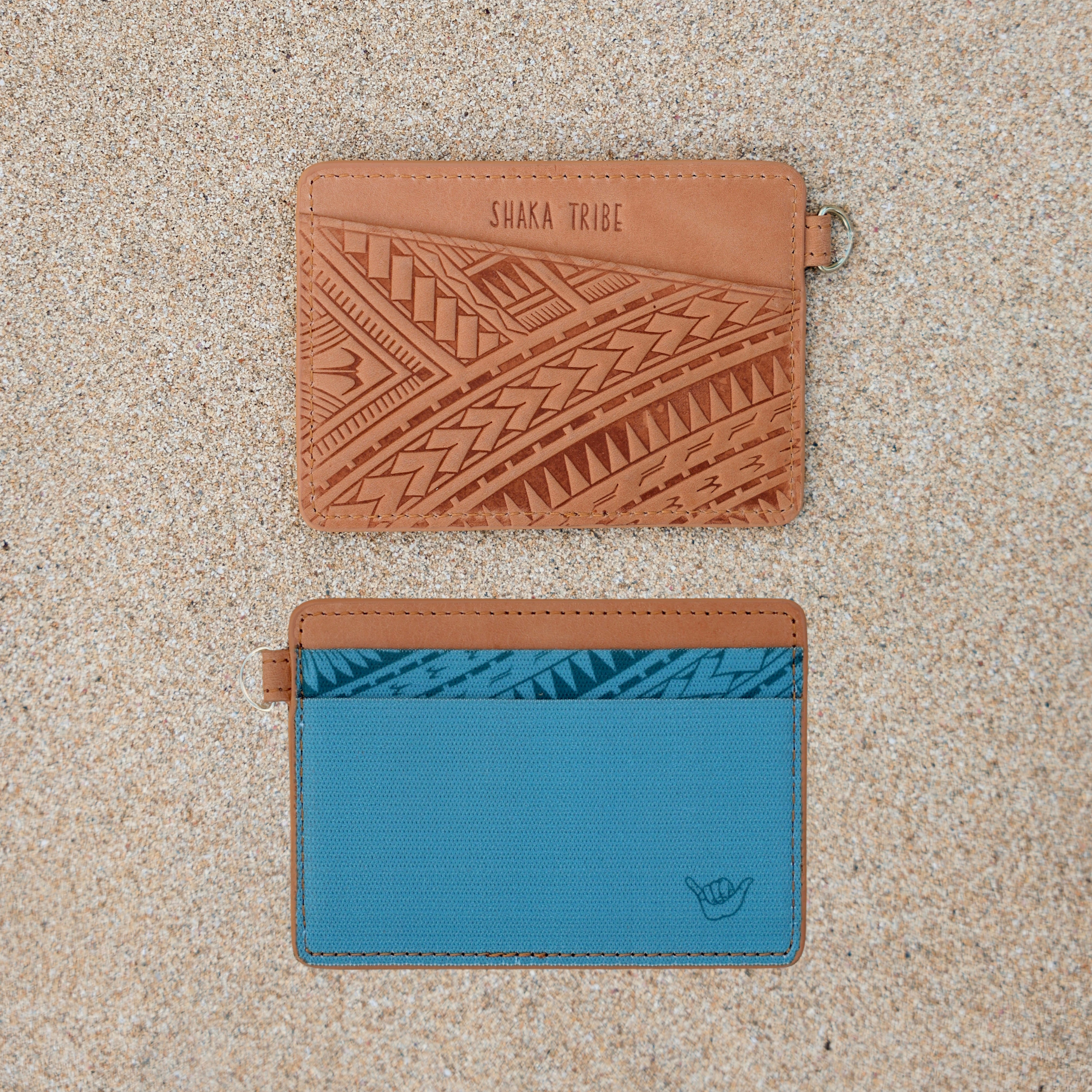 Courage - Blue Horizontal Leather Wallet