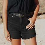 COMING SOON - Hibiscus Leather Belt - SHAKA TRIBE