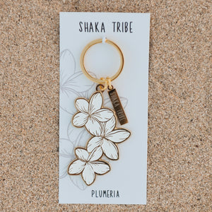 New Beginnings - Plumeria Keychain