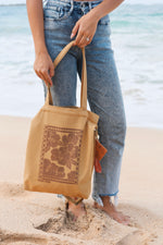 Resourcefulness - Hibiscus Brown Tote