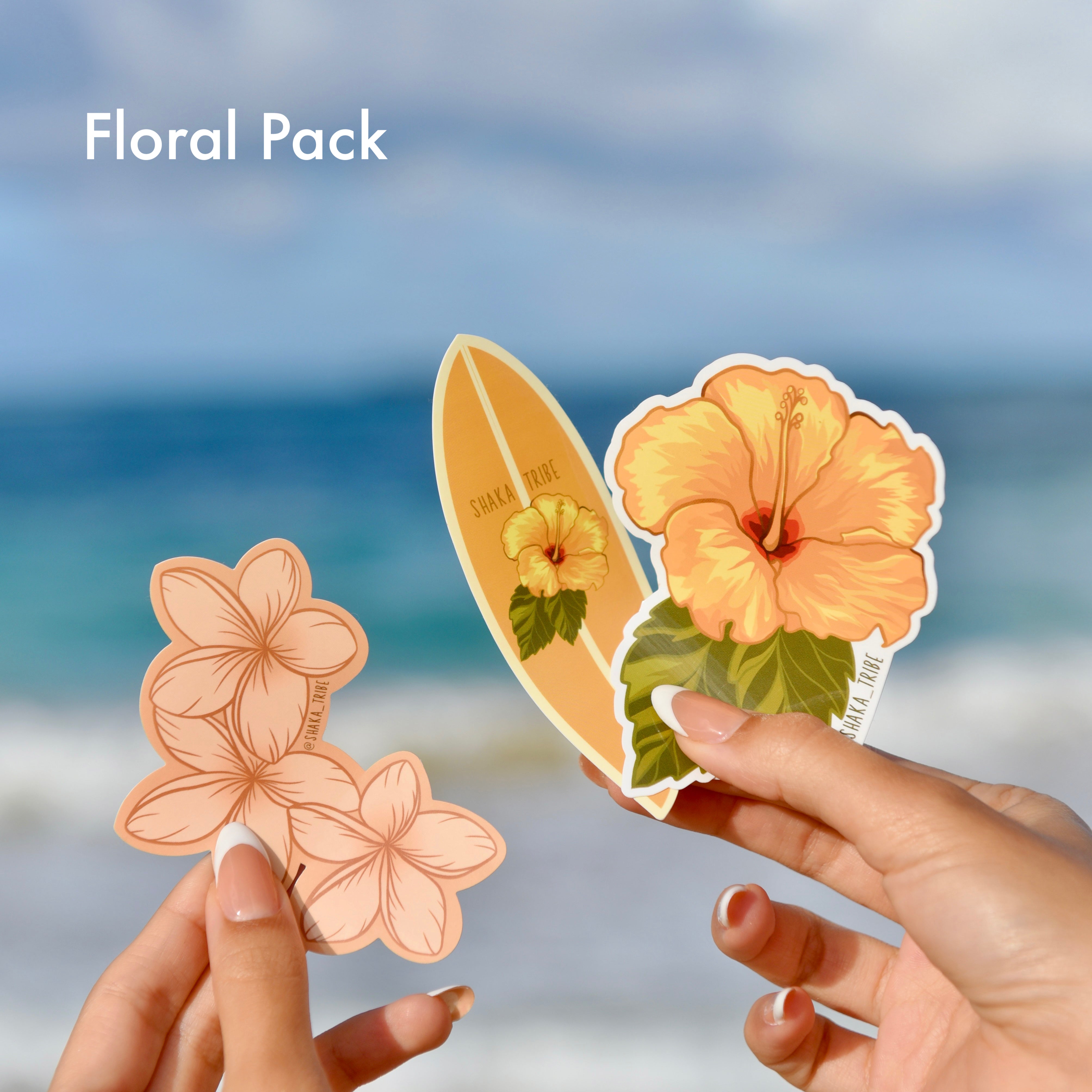 Floral Pack - Plumeria Sticker | Shaka Tribe Stickers